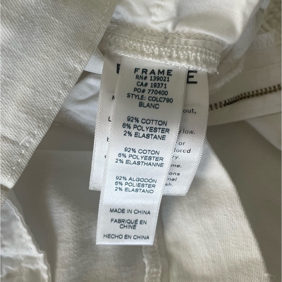 New Frame Le Skinny de Jeanne Crop in White 26 - Picture 8 of 8